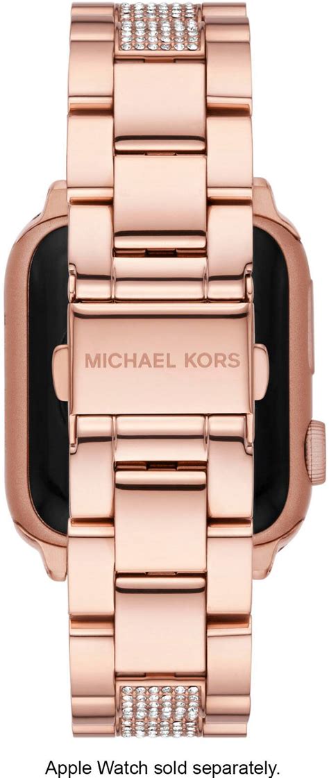 rose gold michael kors apple watch band